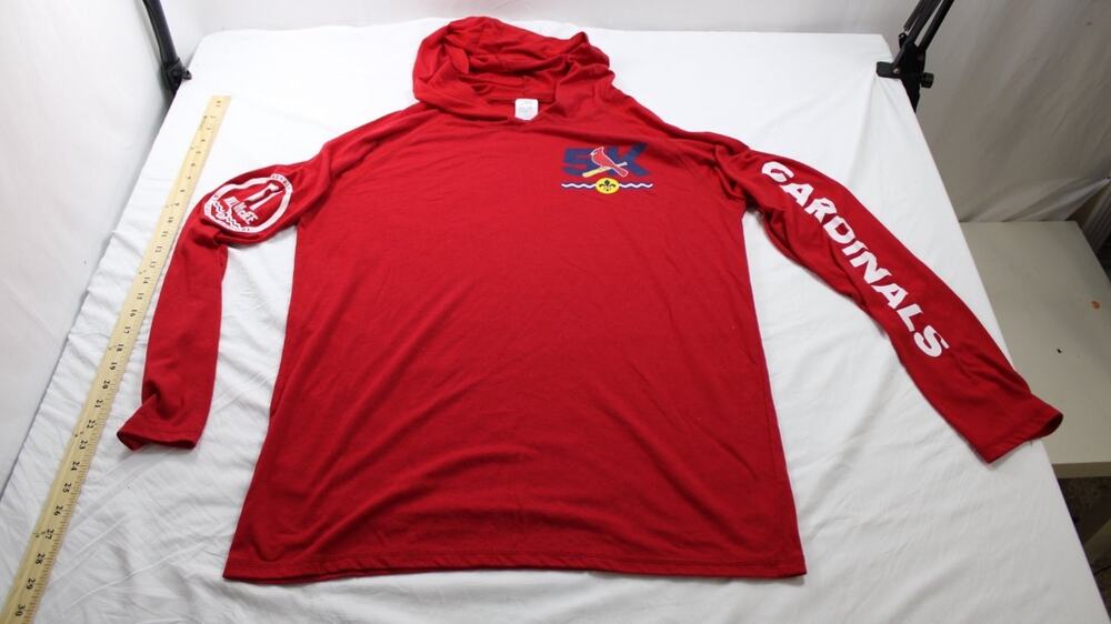 Baseball T-Shirt Cardinals 5K Willie McGee #51 Mens L Red Hooded
